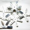 DOMESTAR 3V 3/8: Kit di 46 connettori di montaggio in metallo zincato per cupola geodetica di frequenza 3