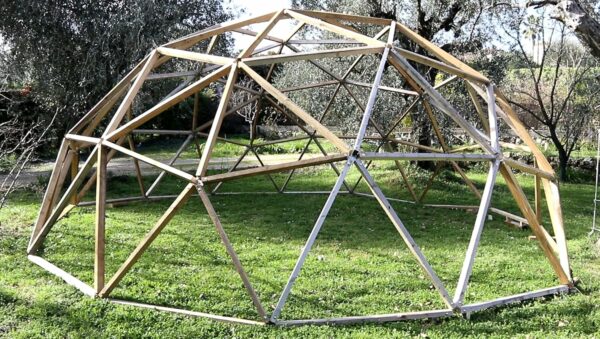 DOMESTAR 3V 3/8: Kit di 46 connettori di montaggio in metallo zincato per cupola geodetica di frequenza 3 - immagine 7