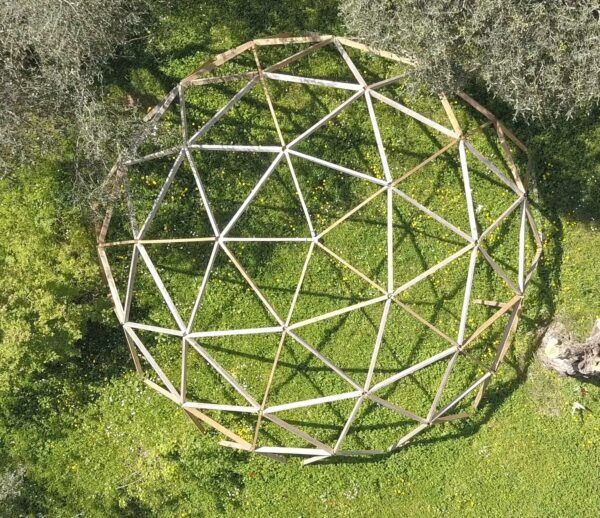 DOMESTAR 3V 3/8: Kit di 46 connettori di montaggio in metallo zincato per cupola geodetica di frequenza 3 - immagine 5