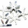 DOMESTAR 3V 5/8 Geodesic Dome Connectors 3V 5/8: Kit of 61 Metal Galvanized Steel Mounting Connectors for Frequency 3 Dome