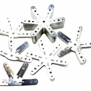 DOMESTAR 3V 5/8 Connecteurs Dôme géodésique 3V 5/8: Kit de 61 connecteurs de Montage métal Acier galvanisé pour dôme fréquence 3