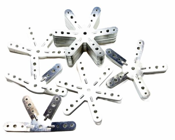 DOMESTAR 3V 5/8 Connecteurs Dôme géodésique 3V 5/8: Kit de 61 connecteurs de Montage métal Acier galvanisé pour dôme fréquence 3