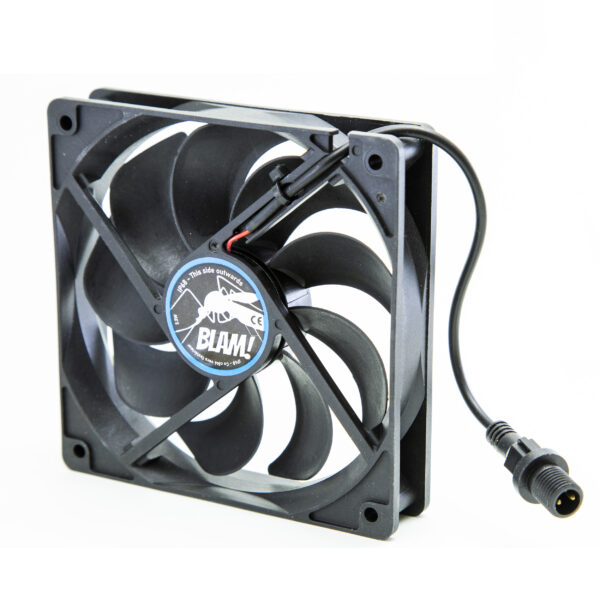 BLAM! Ventilatore 12V IP68 SILENCE Compatibile con la trappola per zanzare Biogents (*) BG-Mosquitaire (*). Impermeabile. Basso consumo energetico 2.2W BRUSHLESS 9 lame - immagine 2