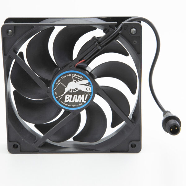 BLAM! Ventilatore 12V IP68 SILENCE Compatibile con la trappola per zanzare Biogents (*) BG-Mosquitaire (*). Impermeabile. Basso consumo energetico 2.2W BRUSHLESS 9 lame - immagine 4